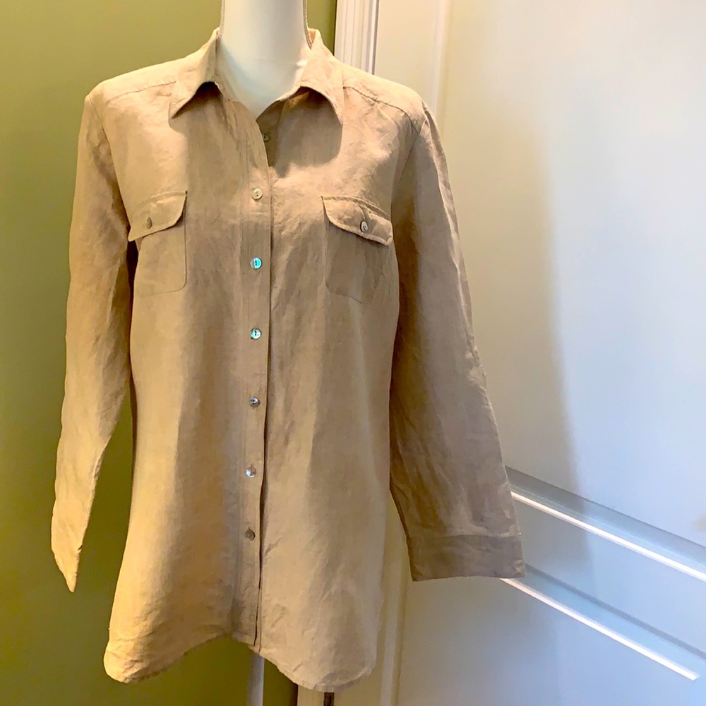 Women’s Irish  linen blouse by Richard Malcom